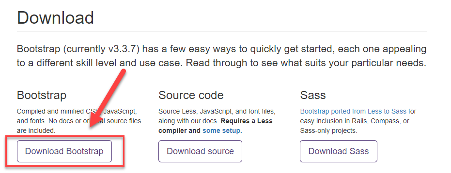 Download bootstrap